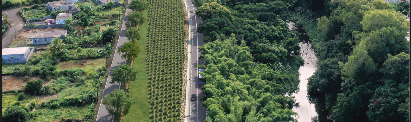 10. Slope stabilisation near riviere des anguilles bridge